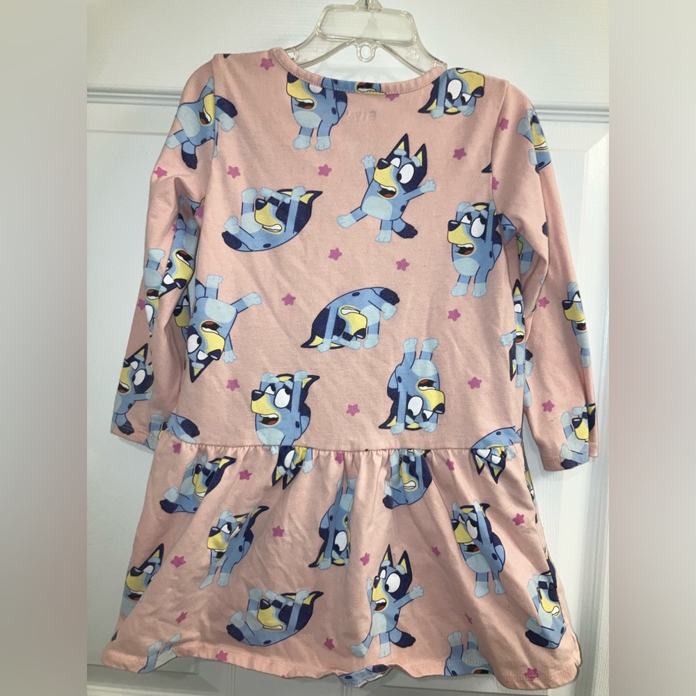 Bluey Baby Pink Peplum Flared Long Sleeve, Bluey Size: 5T girls, EUC - Picture 7 of 7